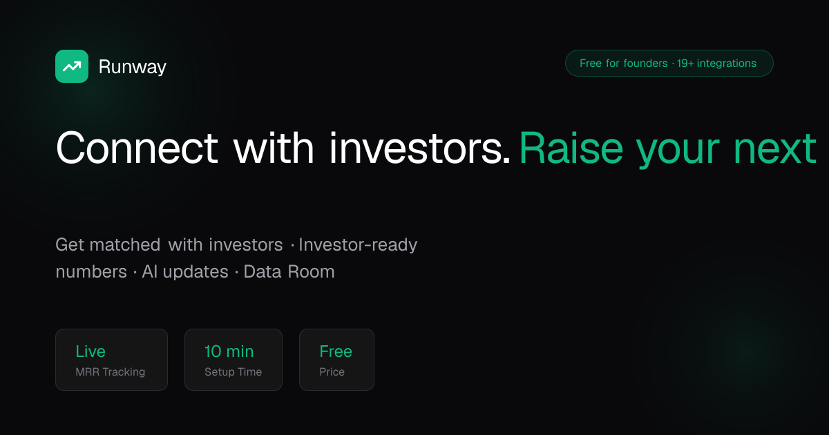 Runway: The Financial Cockpit for Founders